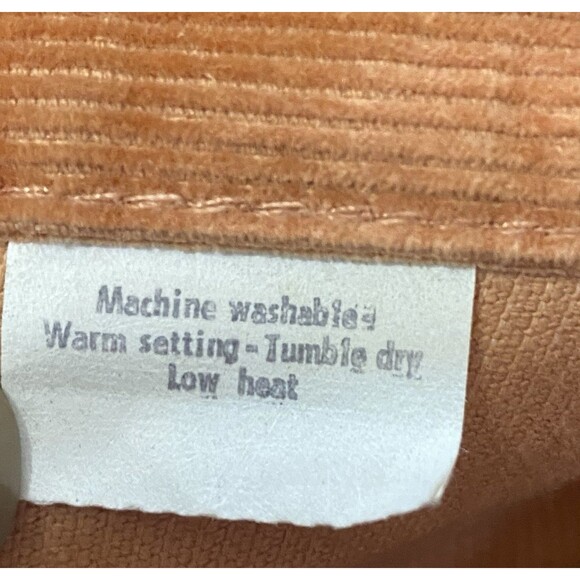 Vtg Levi’s 519 Corduroy Slim Straight Pants Peach High Rise W26 L32 USA Made - Picture 6 of 15